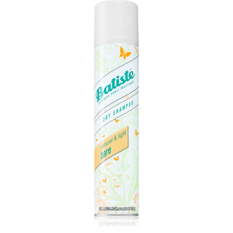 Batiste Natural & Light Bare Shampoo Secco Per Assorbire Il Sebo In Eccesso E Rinfrescare I Capelli 200 Ml