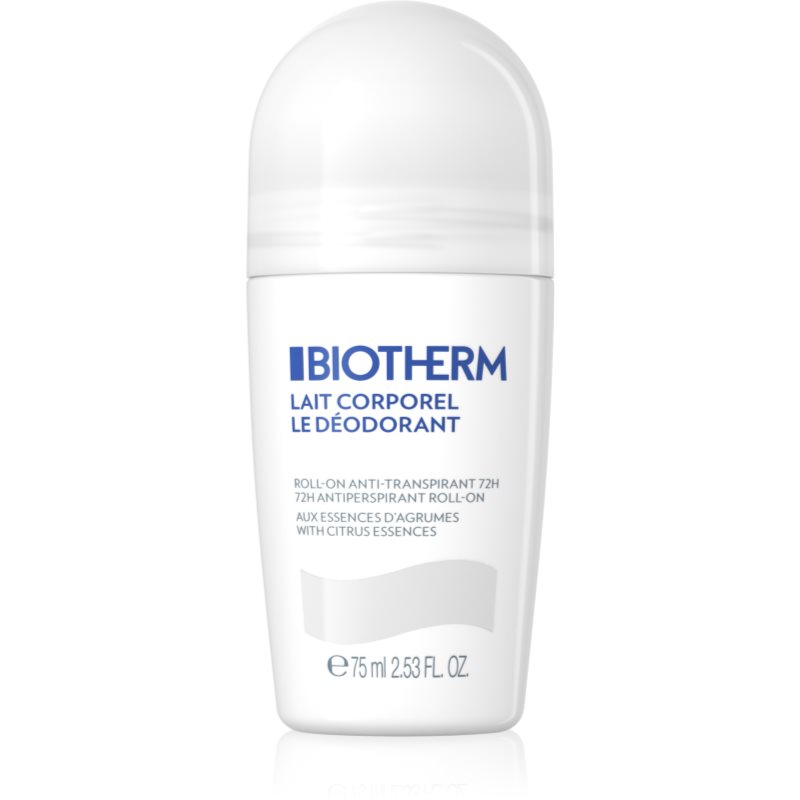 Biotherm Lait Corporel Le Déodorant Antitraspirante Roll-On Senza Parabeni 75 Ml