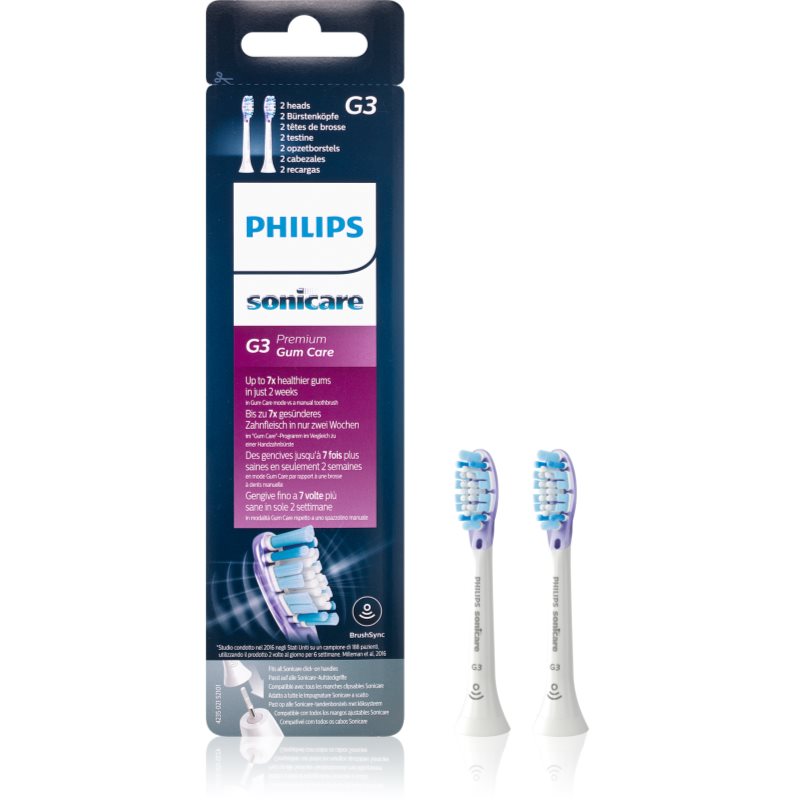 Philips Sonicare Premium Gum Care Standard Hx9052/17 Testine Di Ricambio Per Spazzolino White 2 Pz