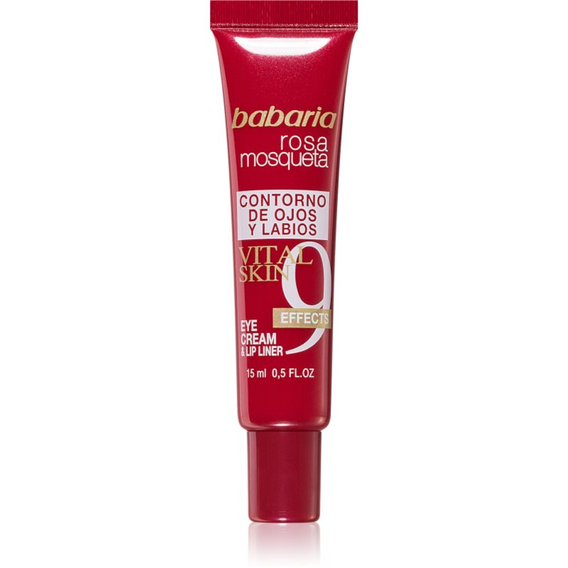 Babaria Rosa Mosqueta Crema Contorno Occhi E Labbra 9 Effetti 15 Ml