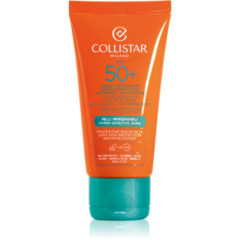Collistar Special Perfect Tan Active Protection Sun Face Cream Crema Abbronzante Antirughe Spf 50+ 50 Ml