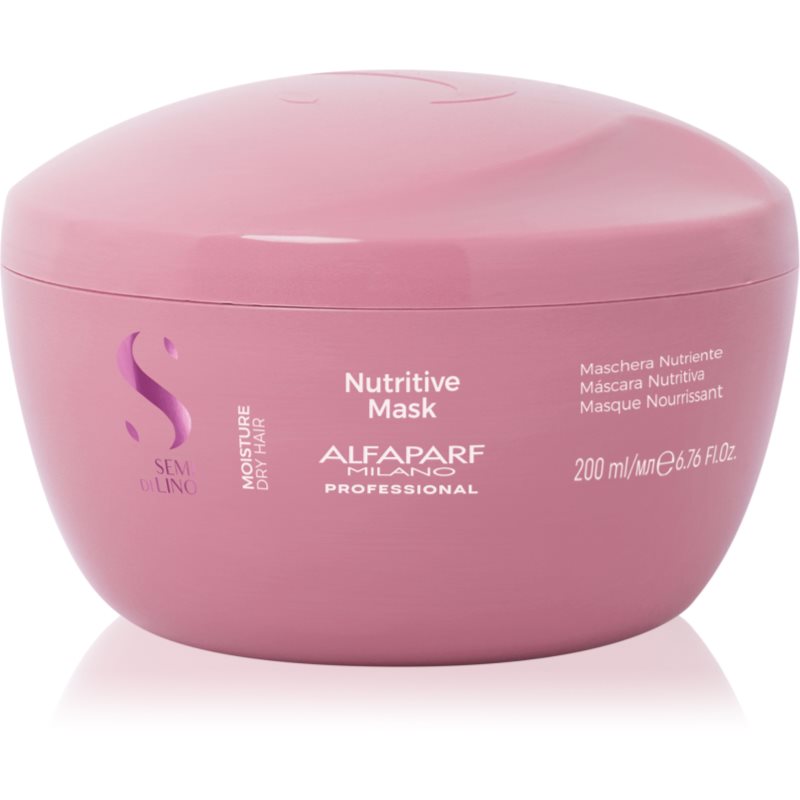 Alfaparf Milano Semi Di Lino Moisture Maschera Idratante Per Capelli Secchi 200 Ml