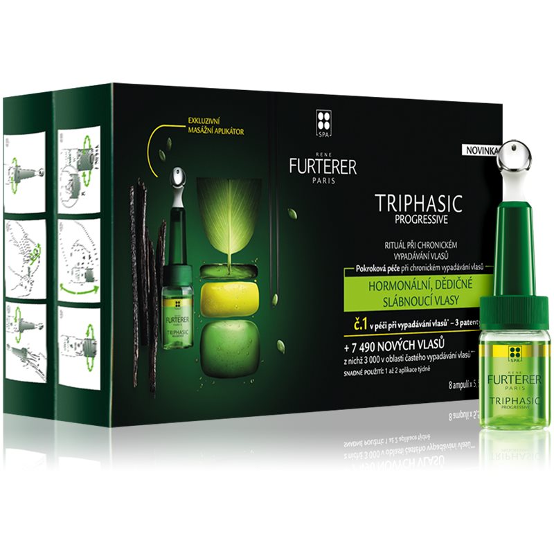 René Furterer Triphasic Progressive Trattamento Completo Per La Caduta Cronica Dei Capelli 8X5,5 Ml