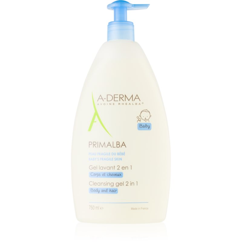 A-Derma Primalba Baby Gel Detergente Per Corpo E Capelli Per Bambini 750 Ml
