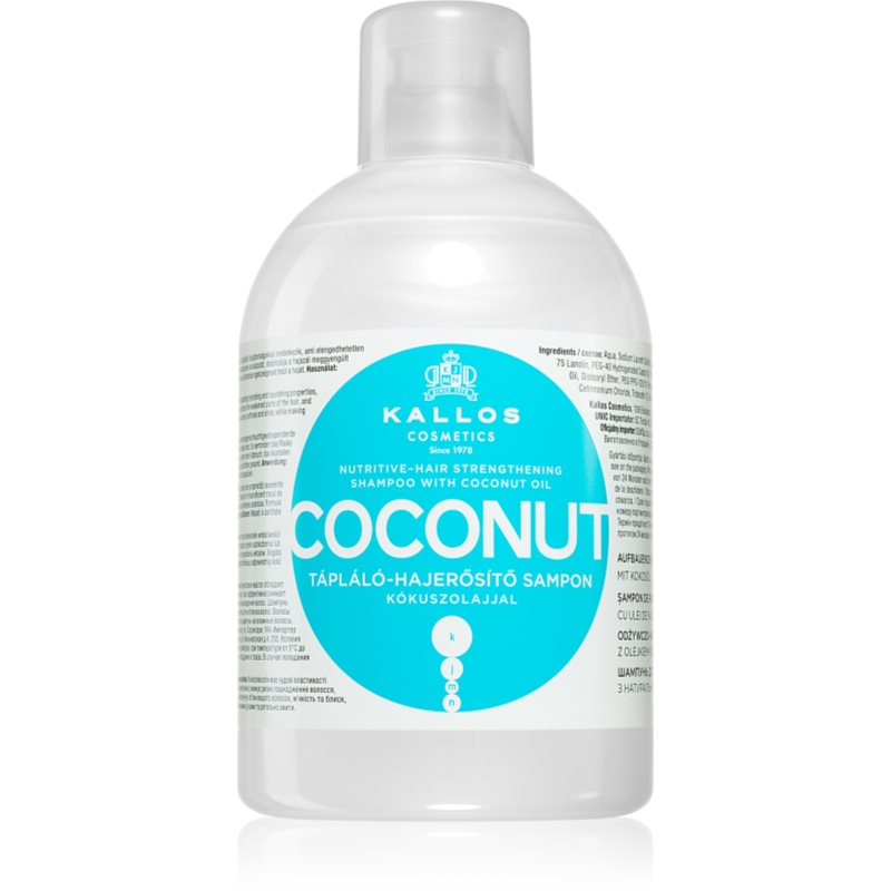 Kallos Kjmn Professional Coconut Shampoo Per Capelli Danneggiati 1000 Ml