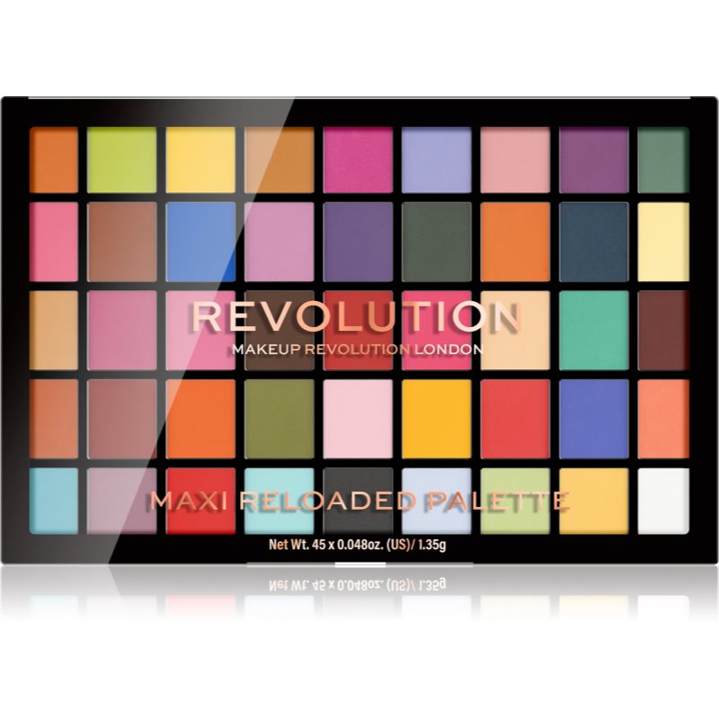 Makeup Revolution Maxi Reloaded Palette Palette Di Ombretti In Polvere Colore Monster Mattes 45 X 1,35 G