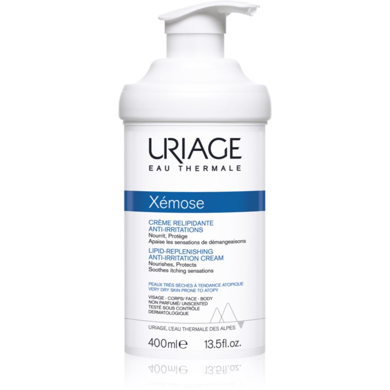 Uriage Xémose Lipid-Replenishing Anti-Irritation Cream Crema Relipidante Lenitiva Per Pelli Molto Secche, Sensibili E Atopiche 400 Ml