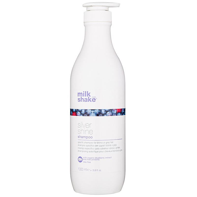 Milk Shake Silver Shine Shampoo Per Capelli Biondi Neutralizzante Per Toni Gialli 1000 Ml