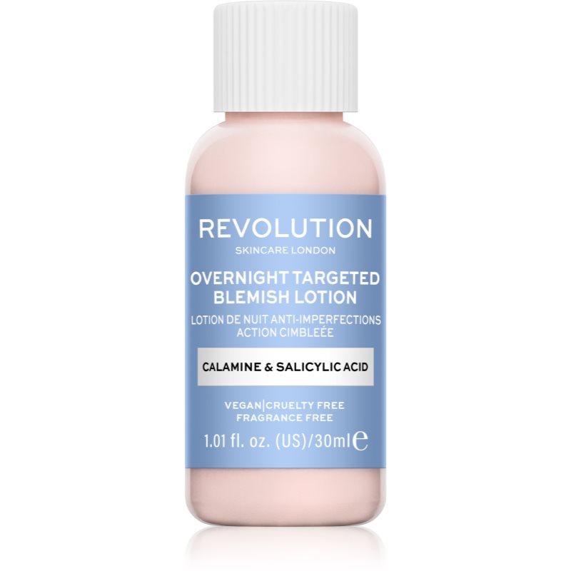 Revolution Skincare Blemish Calamine & Salicylic Acid Trattamento Localizzato Anti-Acne Per La Notte 30 Ml