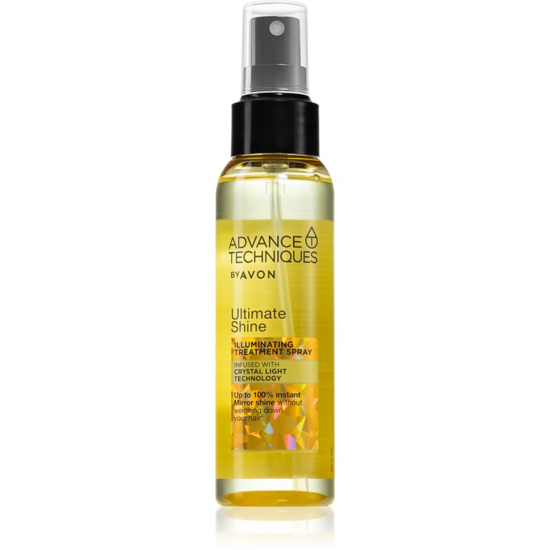 Avon Advance Techniques Ultimate Shine Spray Fissante Per Capelli Brillanti E Morbidi 100 Ml