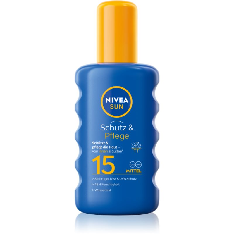 Nivea Sun Protect & Moisture Spray Abbronzante Spf 15 200 Ml