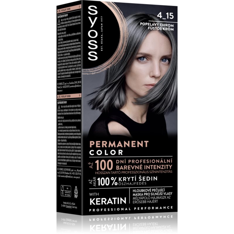 Syoss Color Tinta Permanente Per Capelli Colore 4-15 Dusty Chrome 1 Pz