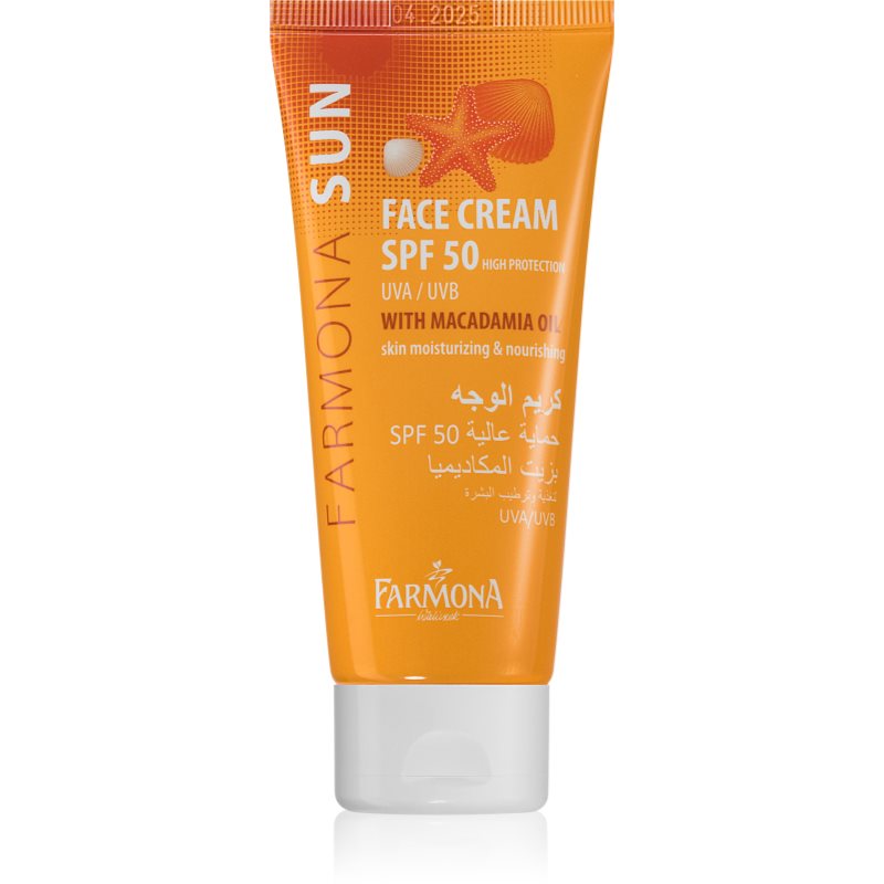 Farmona Sun Face Crema Protettiva Per Pelli Normali E Secche Spf 50 50 Ml