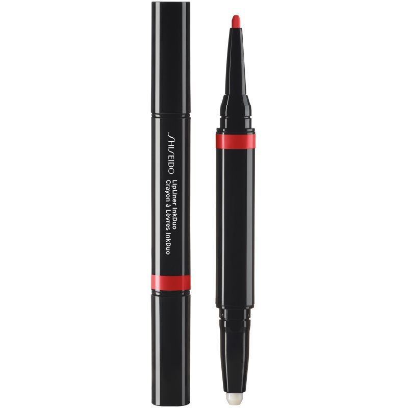 Shiseido Lipliner Inkduo Rossetto E Matita Per Contorno Labbra Con Balsamo Colore 07 Poppy 1,1 G