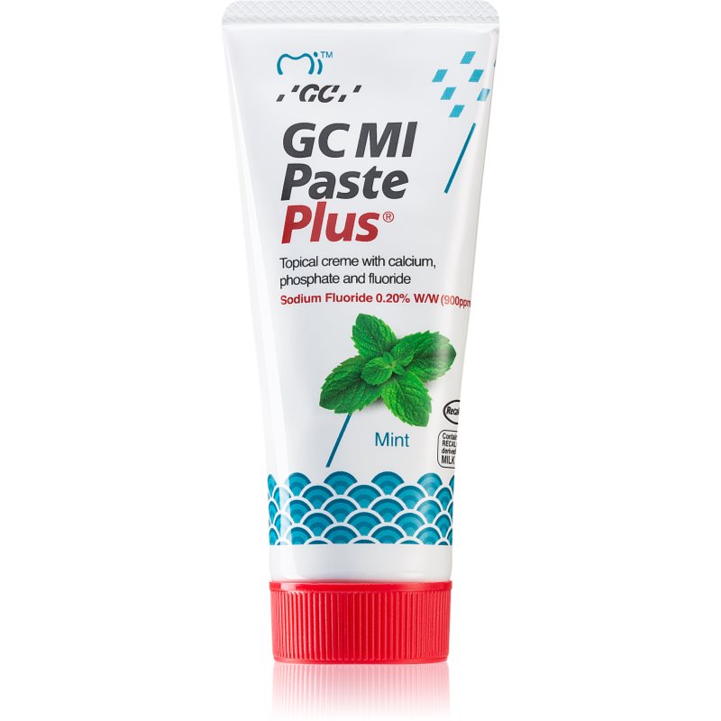 Gc Mi Paste Plus Crema Rimineralizzante Protettiva Per Denti Sensibili Al Fluoro Aroma Mint 35 Ml