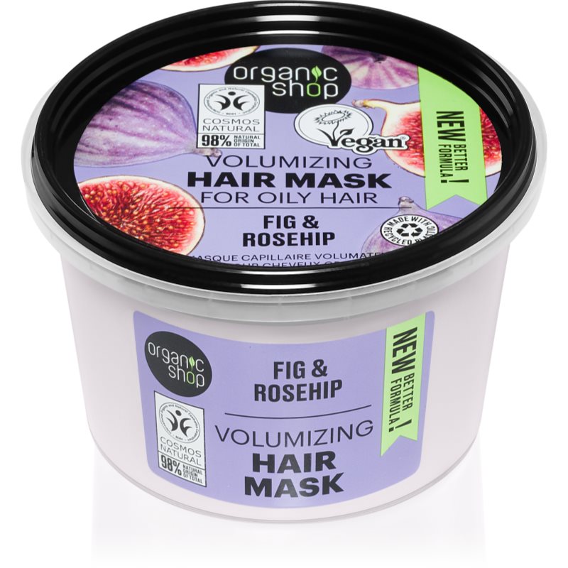 Organic Shop Organic Fig & Rosehip Maschera Trattante Per Capelli Brillanti E Morbidi 250 Ml