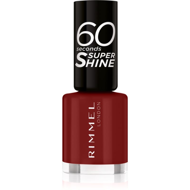 Rimmel 60 Seconds Super Shine Smalto Per Unghie Colore 320 Rapid Ruby 8 Ml
