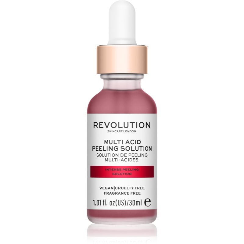 Revolution Skincare Multi Acid Peeling Solution Scrub Di Pulizia Profonda Con Aha Acids 30 Ml