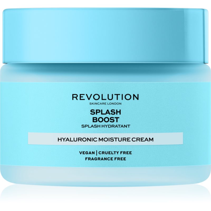 Revolution Skincare Boost Hyaluronic Acid Splash Crema Idratante Intensa Con Acido Ialuronico 50 Ml