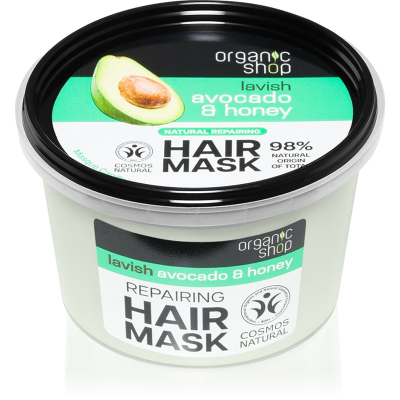 Organic Shop Natural Avocado & Honey Maschera Rigenerante Per Capelli 250 Ml