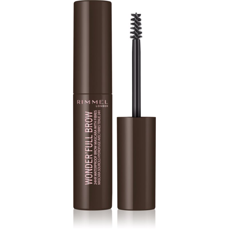 Rimmel Wonder'Full Brow Mascara Per Sopracciglia Resistente All'Acqua Colore 003 Dark 4.5 Ml