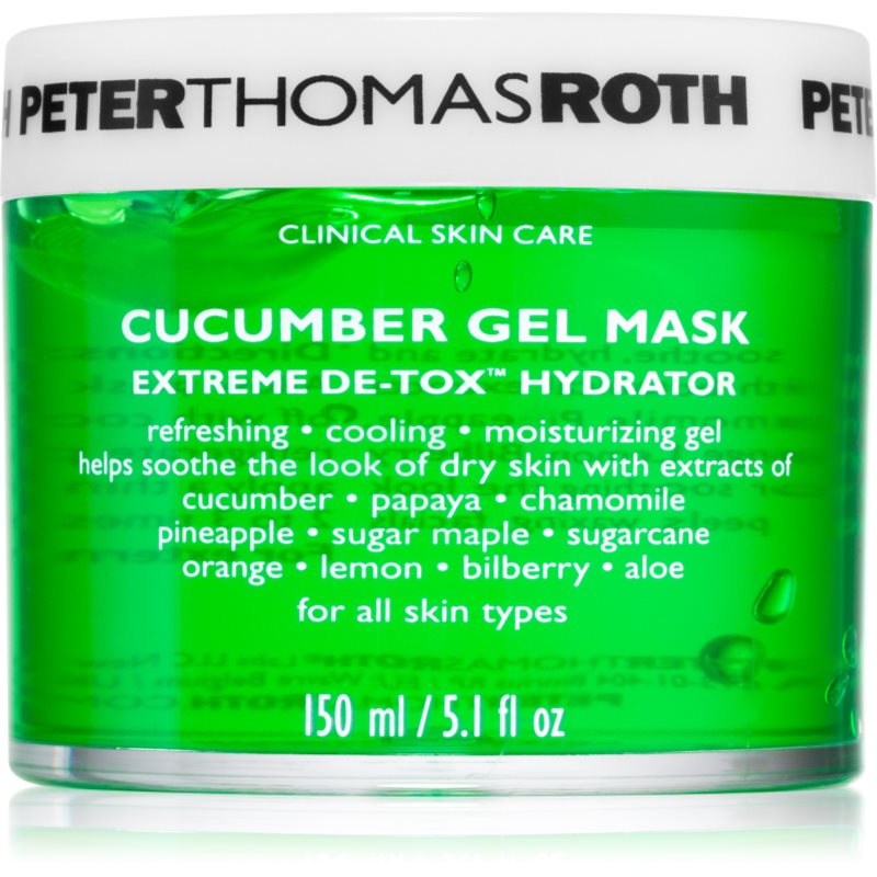 Peter Thomas Roth Cucumber De-Tox Gel Mask Maschera In Gel Idratante Per Viso E Contorno Occhi 150 Ml