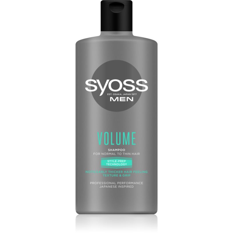 Syoss Men Volume Shampoo Volumizzante Per Capelli Delicati Per Uomo 440 Ml