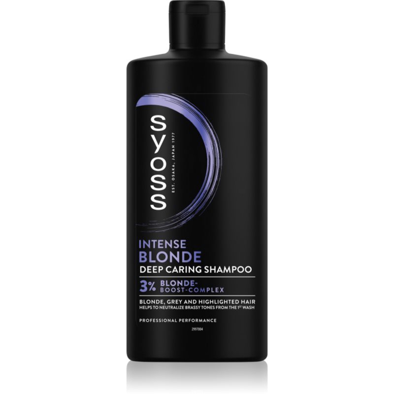 Syoss Blonde & Silver Shampoo Viola Per Capelli Biondi E Grigi 440 Ml