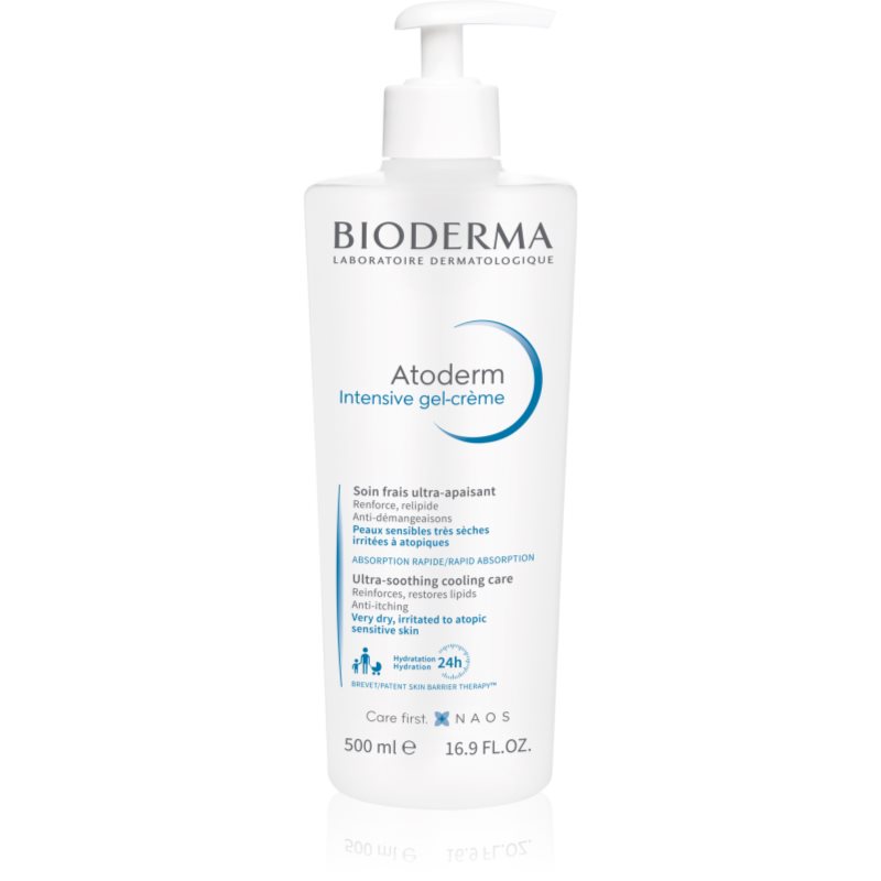 Bioderma Atoderm Intensive Gel-Cream Trattamento Lenitivo Per Pelli Molto Secche, Sensibili E Atopiche 500 Ml