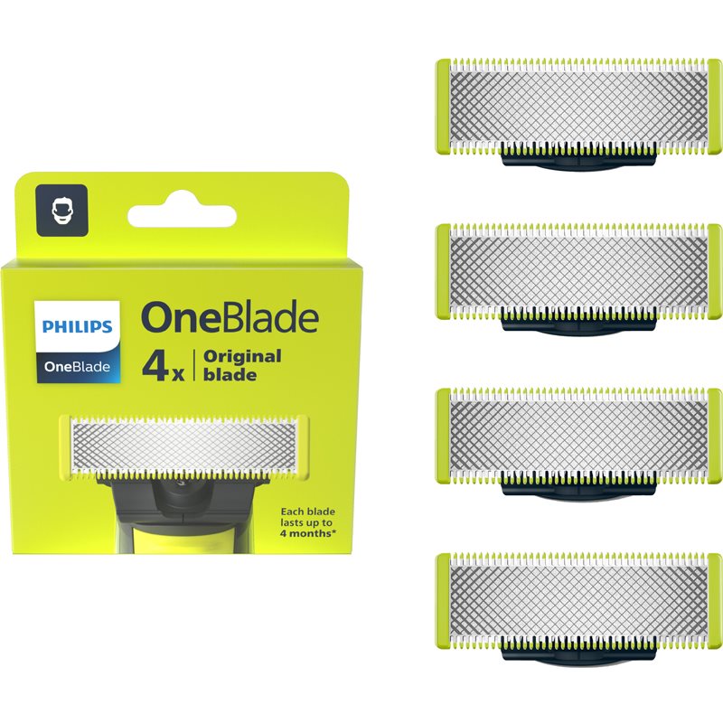 Philips Oneblade Qp240/50 Lame Di Ricambio 4 Pz