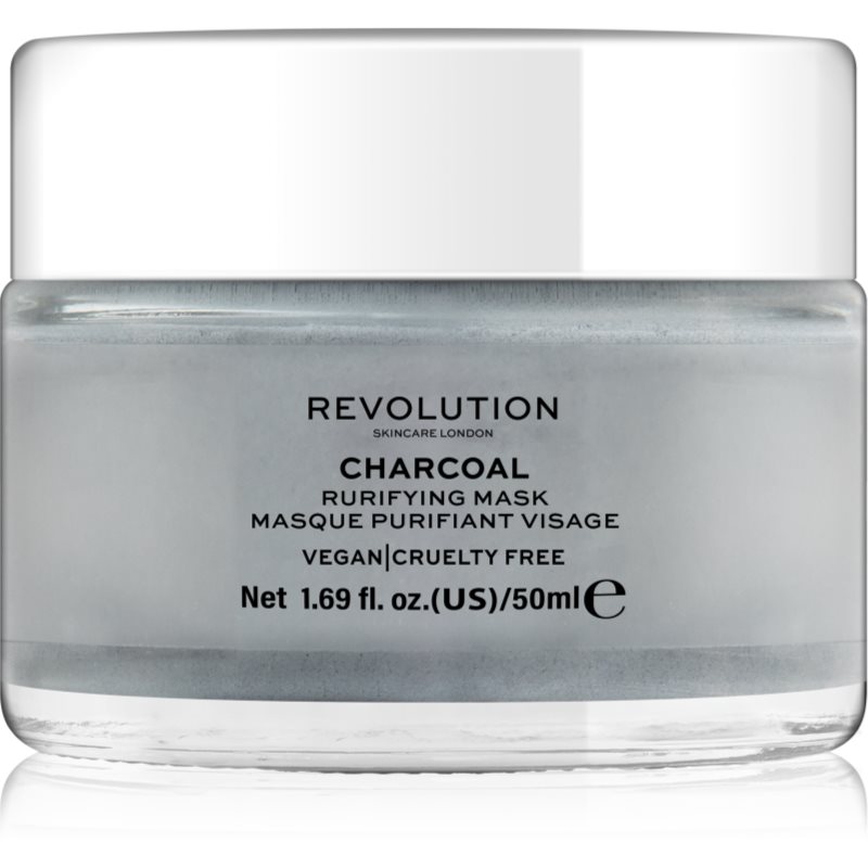 Revolution Skincare Purifying Charcoal Maschera Detergente Viso 50 Ml