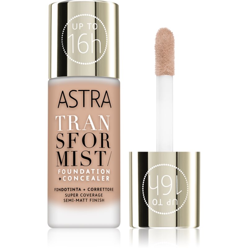 Astra Make-Up Transformist Fondotinta Lunga Tenuta Colore 004N Amber 18 Ml