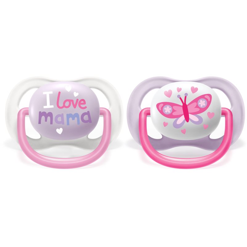 Philips Avent Ultra Air 0-6 M Ciuccio Girl 2 Pz