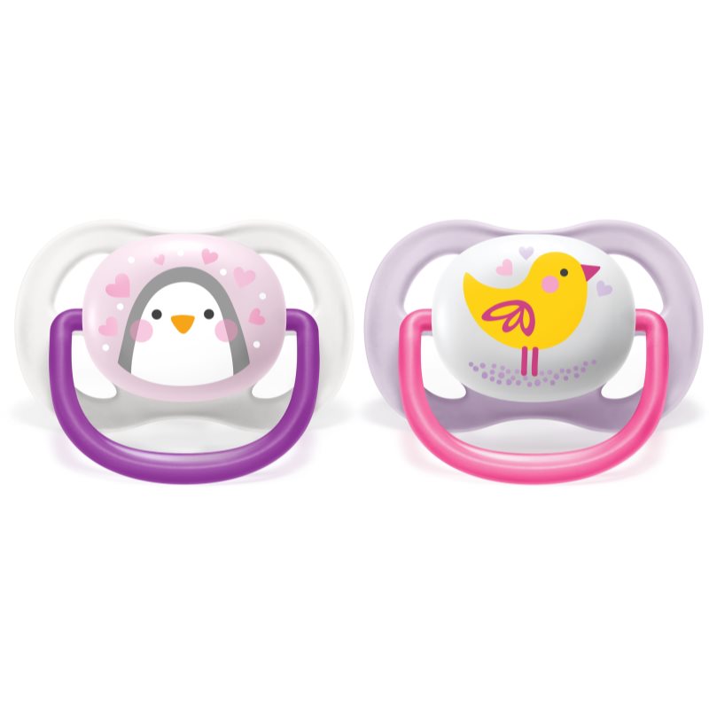 Philips Avent Ultra Air 0-6 M Ciuccio Girl 2 Pz