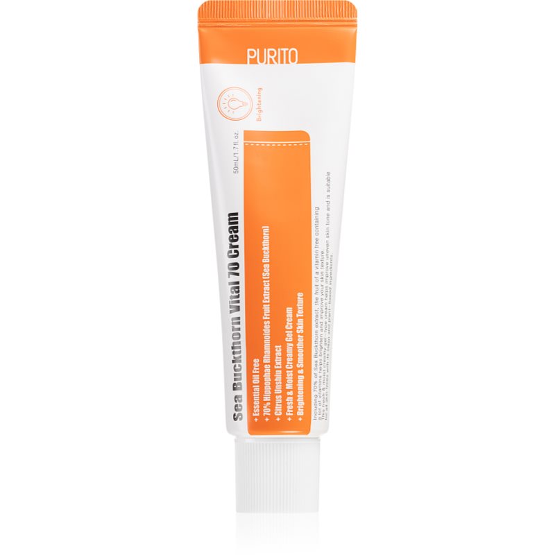 Purito Sea Buckthorn Vital 70 Crema Idratante Ed Emolliente Con Olivello Spinoso 50 Ml