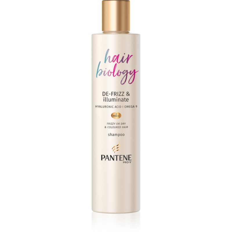 Pantene Hair Biology De-Frizz & Illuminate Shampoo Per Capelli Secchi E Tinti 250 Ml