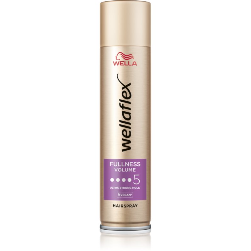 Wella Wellaflex Fullness For Thin Hair Lacca Per Capelli Fissante Extra Forte Per Elasticità E Volume 250 Ml