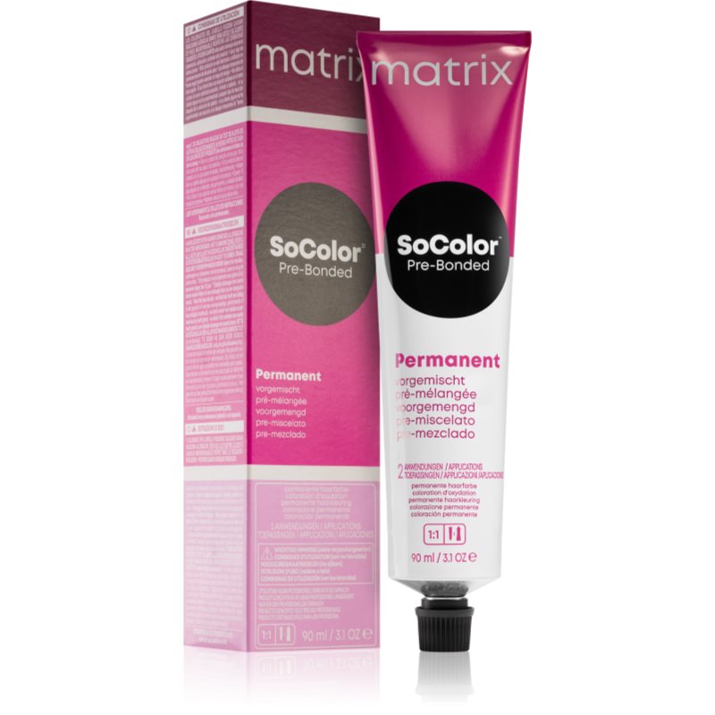 Matrix Socolor Pre-Bonded Blended Tinta Permanente Per Capelli Colore 7A Mittelblond Asch 90 Ml