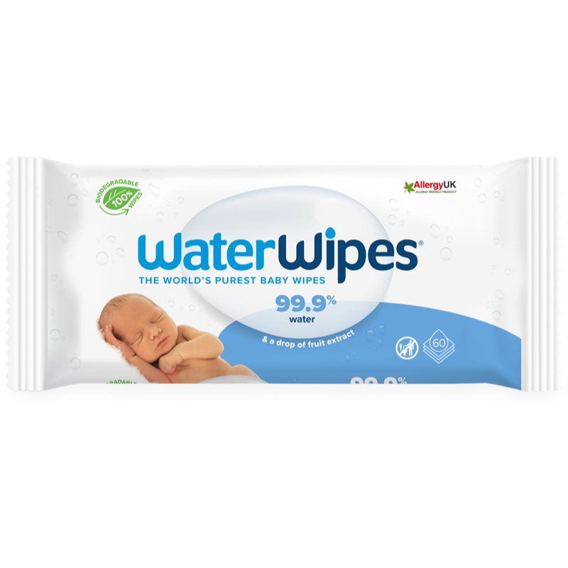 Water Wipes Baby Wipes Salviette Umidificate Per Bambini 60 Pz