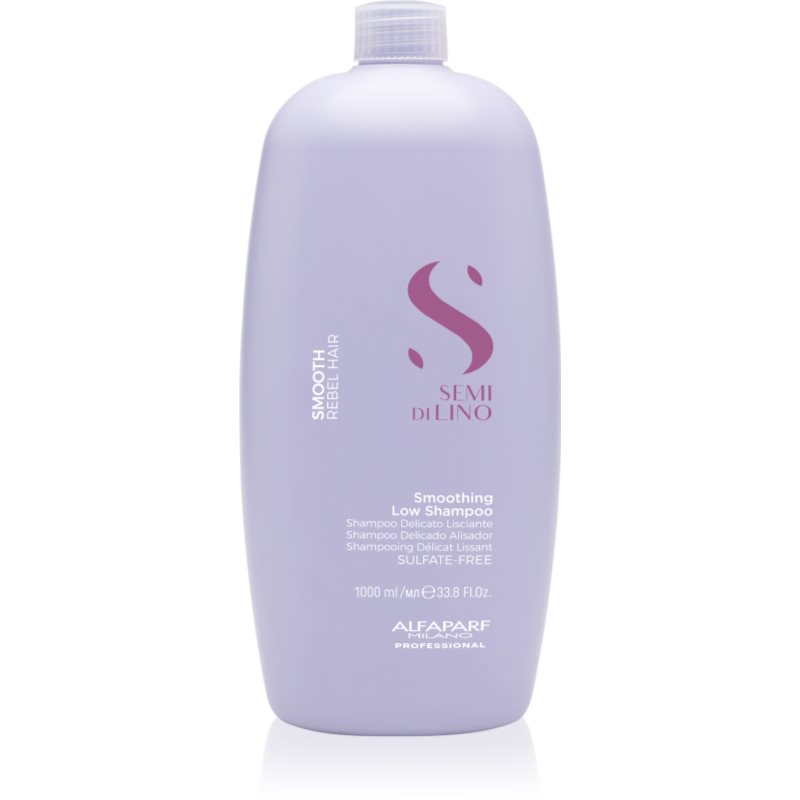 Alfaparf Milano Semi Di Lino Smooth Shampoo Lisciante Per Capelli Ribelli E Crespi 1000 Ml