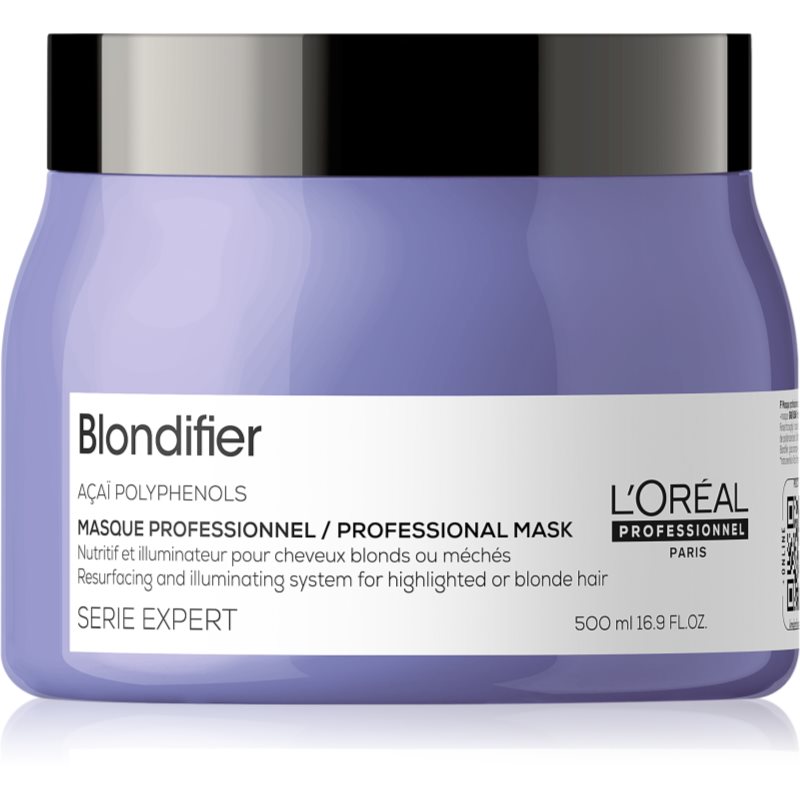 L’Oréal Professionnel Serie Expert Blondifier Maschera Rigenerante E Riparatrice Per Capelli Biondi E Con Mèches 500 Ml