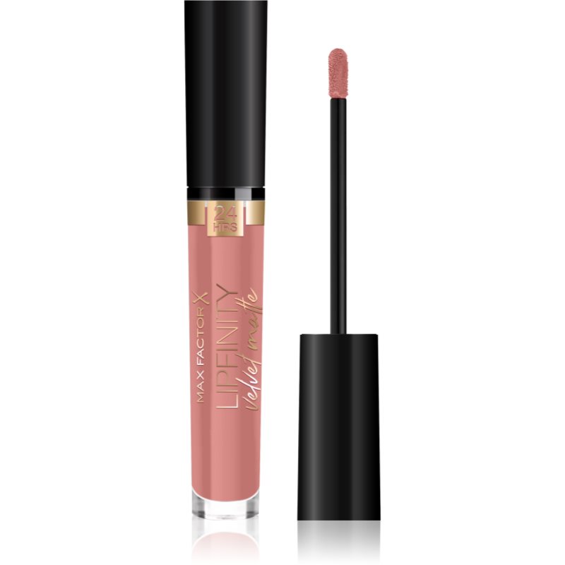 Max Factor Lipfinity Velvet Matte Rossetto Liquido Matte Colore 015 Nude Silk 3,5 Ml