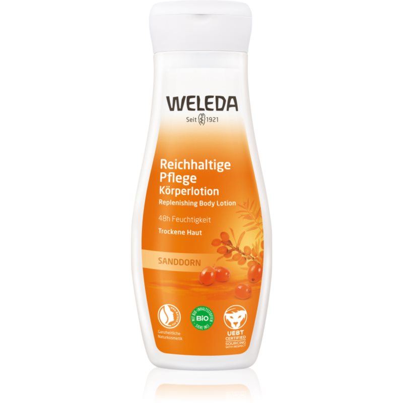 Weleda Bio Sea Buckthorn Syrup Rakytník Latte Energizzante Corpo 200 Ml