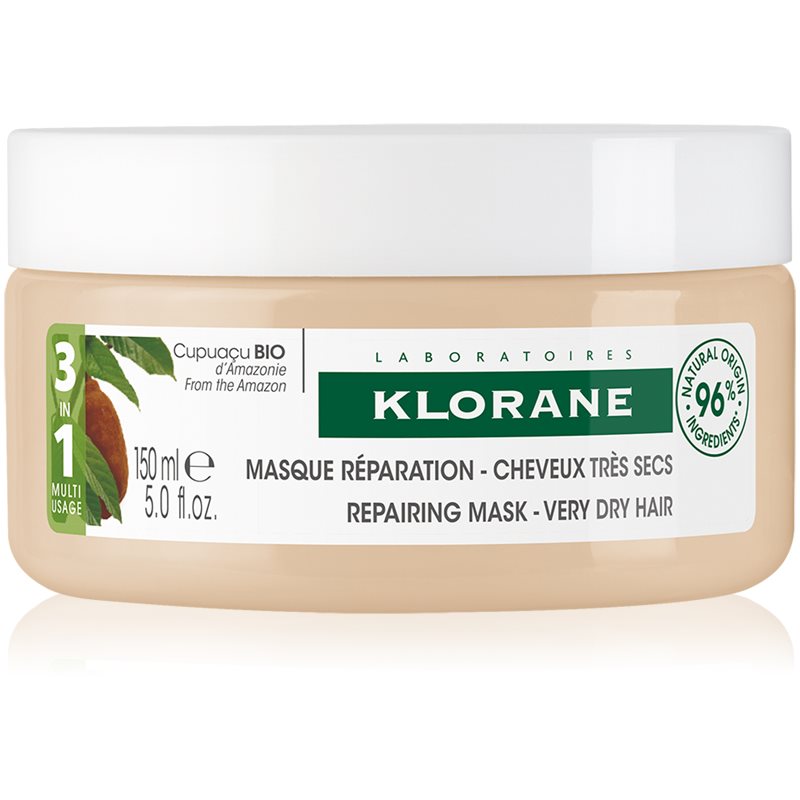 Klorane Cupuaçu Bio Bio Maschera Rigenerante Per Capelli Per Capelli Molto Secchi 150 Ml