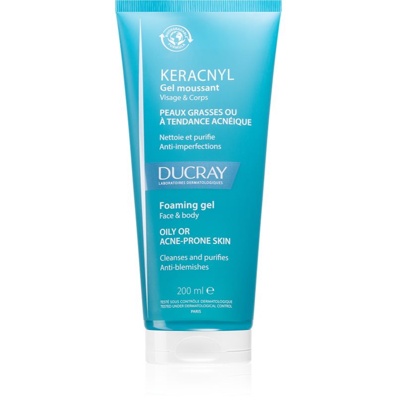 Ducray Keracnyl Foaming Gel Gel Detergente In Schiuma Per Pelli Grasse Con Tendenza All'Acne 200 Ml