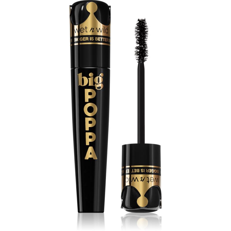Wet N Wild Big Poppa Mascara Extra Volume Nero Intenso Colore Blackest Black 10 Ml
