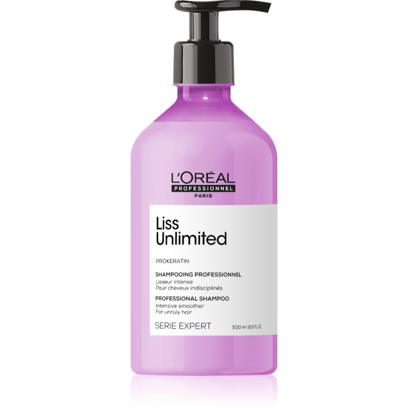 L’Oréal Professionnel Serie Expert Liss Unlimited Shampoo Levigante Per Capelli Ribelli 500 Ml