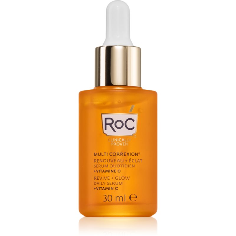 Roc Multi Correxion Revive + Glow Siero Illuminante Con Vitamina C Per Viso E Collo 30 Ml