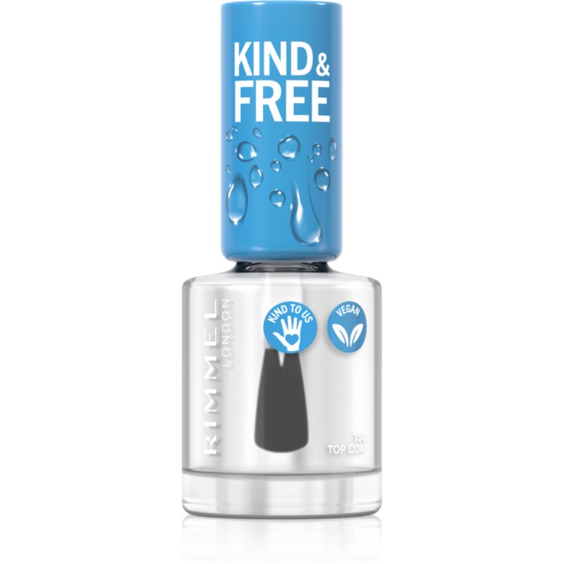 Rimmel Kind & Free Top Coat Unghie Colore 150 Oxygen Wave 8 Ml