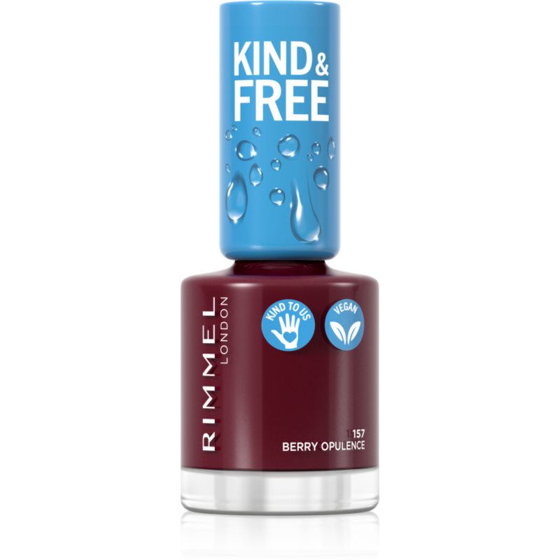 Rimmel Kind & Free Smalto Per Unghie Colore 157 Berry Opulence 8 Ml